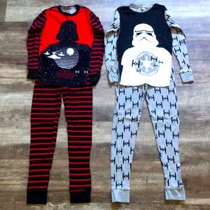 Star Wars pajamas, size 10, two sets